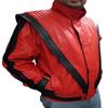 NOORA Men's RED & BLACK Leather Jacket | Michael Jackson Thriller Leather Jacket | Bio Color Biker Jacket | Best Gift For Mj Fans