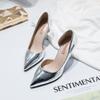Mode 2025 Neue Damen Pumps Mittelhoher Absatz Pump Damen Spitzschuh Freizeitschuhe Sandalen High Heels Hochzeit Sexy Pumps