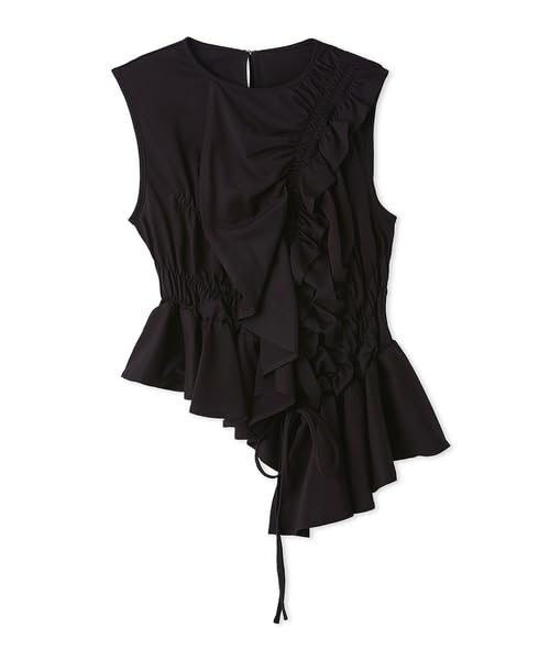 Lily Brown Asymmetrical Frill Cut Top DBRW Women's (LWCT252004)