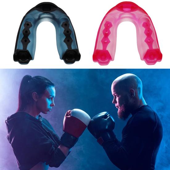 Paradenti in EVA Resistente all'Usura Facile da Pulire Design Umanizzato Paradenti Modellabile per lo Sport