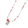 Beautiful Bohemian Starfish Pendant Necklace Colorful Bead Choker Adjustable Neck Chain Jewelry for Women and Girls