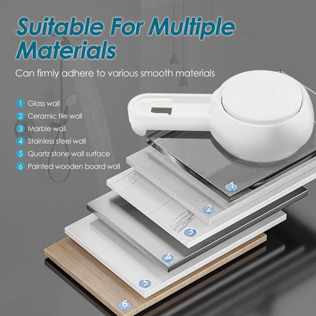 No Drilling Suction Cup Soap Holder Plastic Double Layer Soap Dish Removable Strong Load Bearing Showerfor Bathroom Kitchen