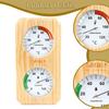 2-in-1 Hygrometer/hygrothermograph for Sauna, Wall-mounted, Wooden, Easy Installation. Temperature