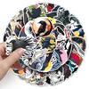 50 Waterproof Dark Animal Stickers: Crow Graffiti Halloween Decor for Phone & Suitcase