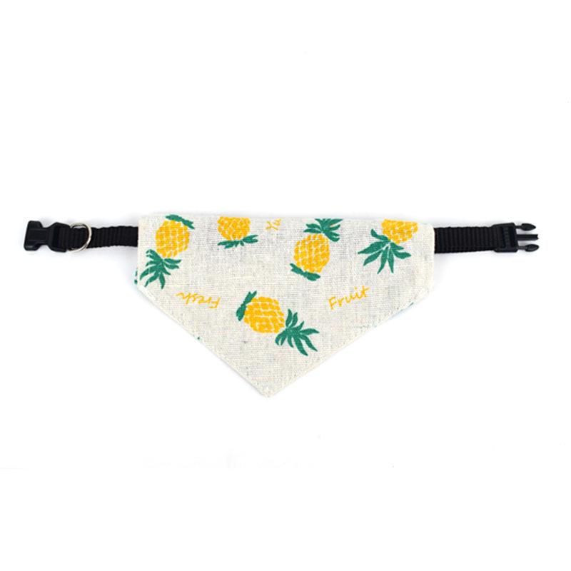 Retro Print Retractable Triangular Pet Bandage & Collar Bibs.