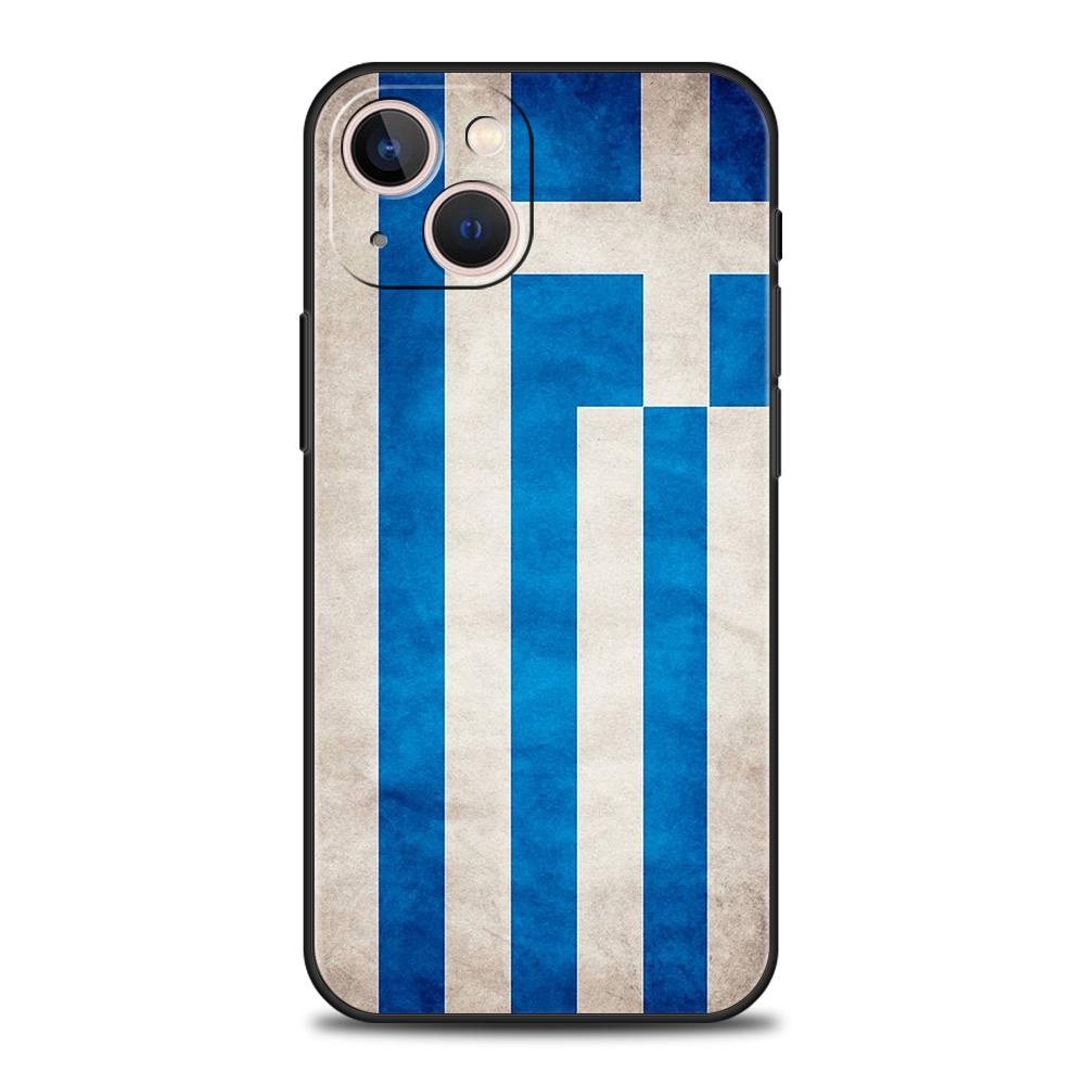 

Greece Greek Flag Phone Case Cover for iPhone 16 15 14 13 12 Pro Max 11 Pro Max 7 8 Plus XS XR Shockproof Soft TPU Shell Capas iPhone 8 7 Plus