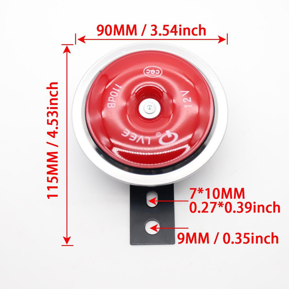 LVEE Liwei DL126 12V Horn for Harley Motorcycle, Electric Vehicle, ATV, Tricycle