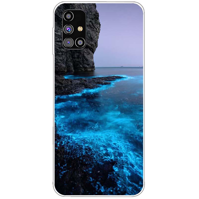 Do Samsung Galaxy A31 A51 A71 Etui Silikonowe Tylne Etui Telefoniczne Do Samsung A315 A515 A715 Miękkie Etui Zderzak Coque z Kreskówką