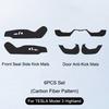 For TESLA Model 3 Highland 2024 Seat Side Door Anti Kick Mats Door Anti-kick Sticker Soil-proof Mat Scratch-resistant Cover Mats