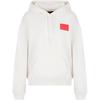 FW22 Blended Fabric Hooded Sports Sweatshirt Women Sweatshirt Ivory 6LYM35-YJ3NZ-11130