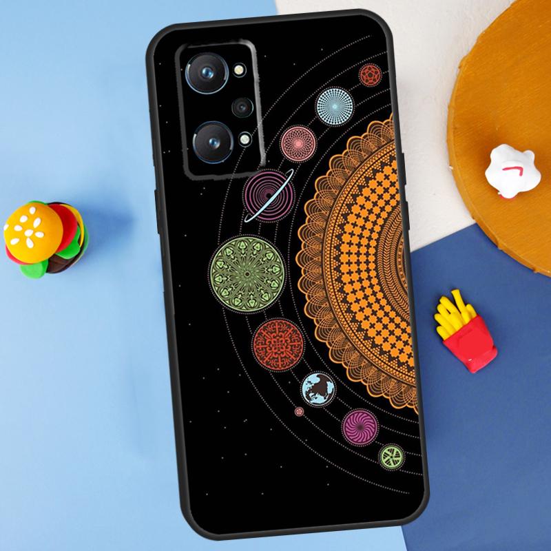 Space Solar System Planets Universe For Realme GT7 Pro GT 6T 6 5 C67 C61 C55 C53 C51 C21Y C25S C75 10 11 12 13 14 Pro Plus Case