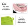 Non-slip Spatula Rest Silicone Pot Lid Holder, Cute Pig Shaped, Non Slip Heat Resistant Mat Chopping Board Storage Stand with Drain Grooves,