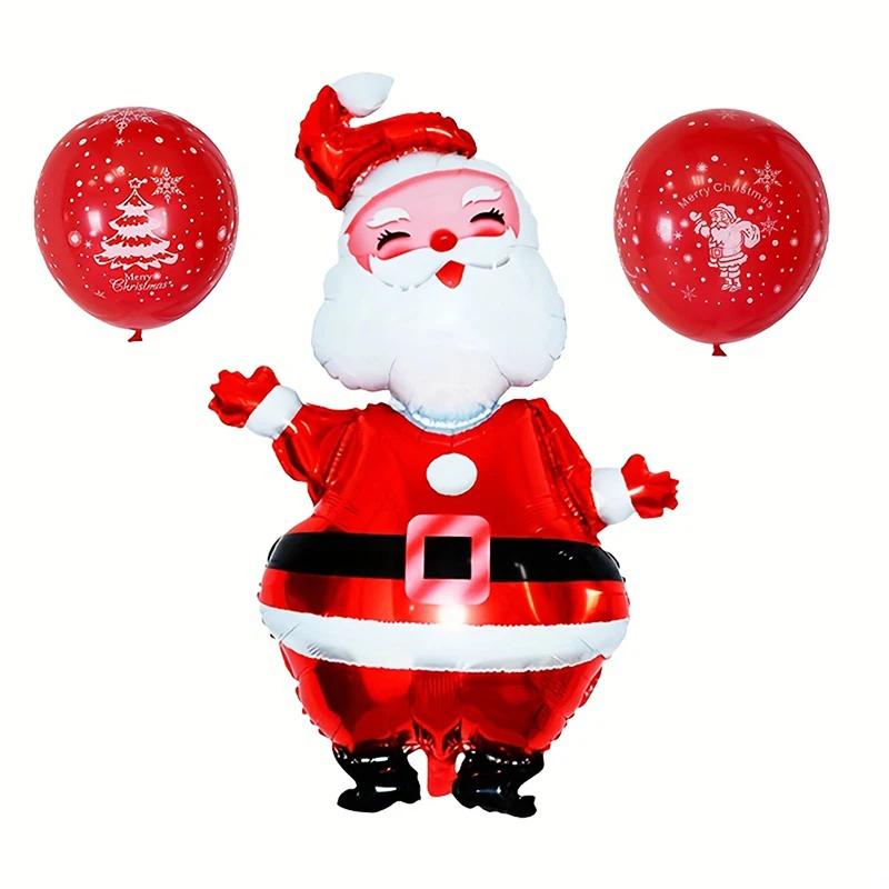 Large Christmas Balloons Santa Claus Snowman Elk Stocking Foil Balloon Christmas Decorations for Home Navidad New Year On Sale