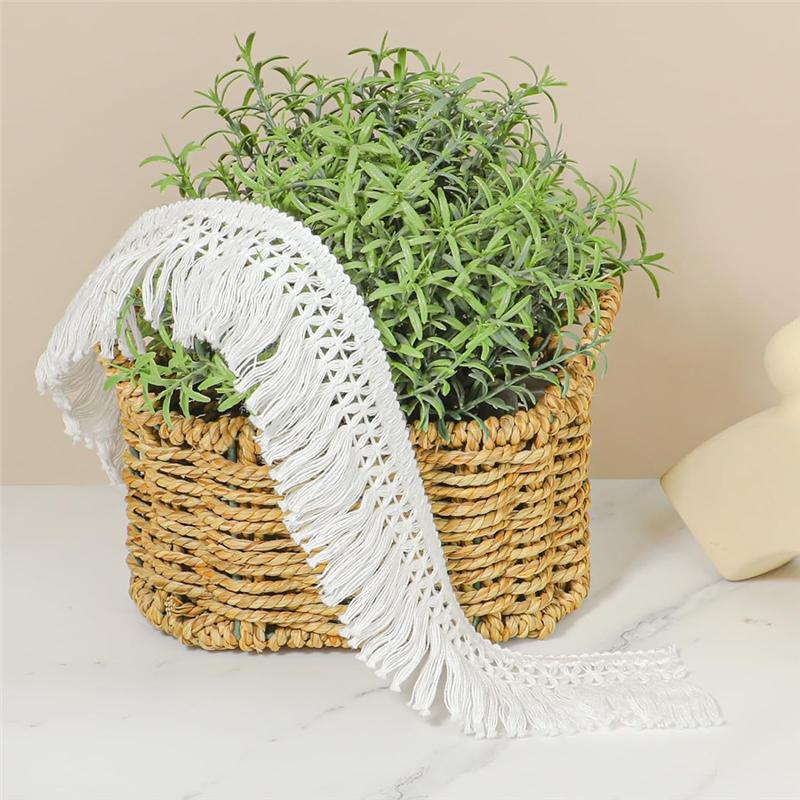 2025 Trend 10 Yards 2,3 Zoll Breit Quastenfransenbesatz Nähen Fransenbesatz Boho Langer Fransenbesatz Für Kleidung Lampenschirm Vorhang Craf