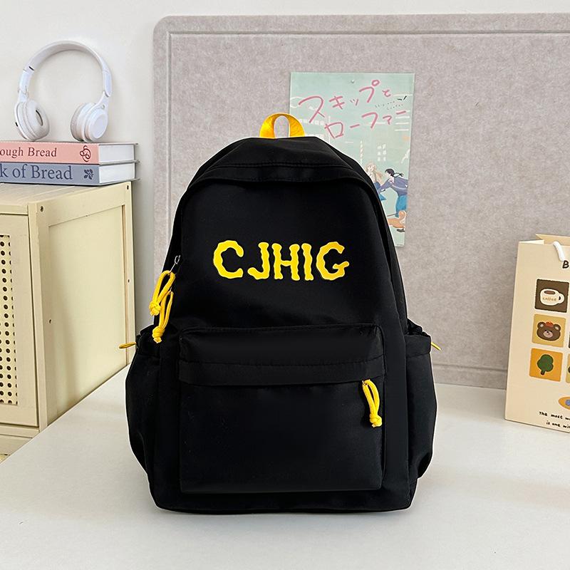 Schoolbag Backpack 1011 New Trend Casual Large Capacity Backpack High Value Junior High School High School Student Schoolbag Wholesale