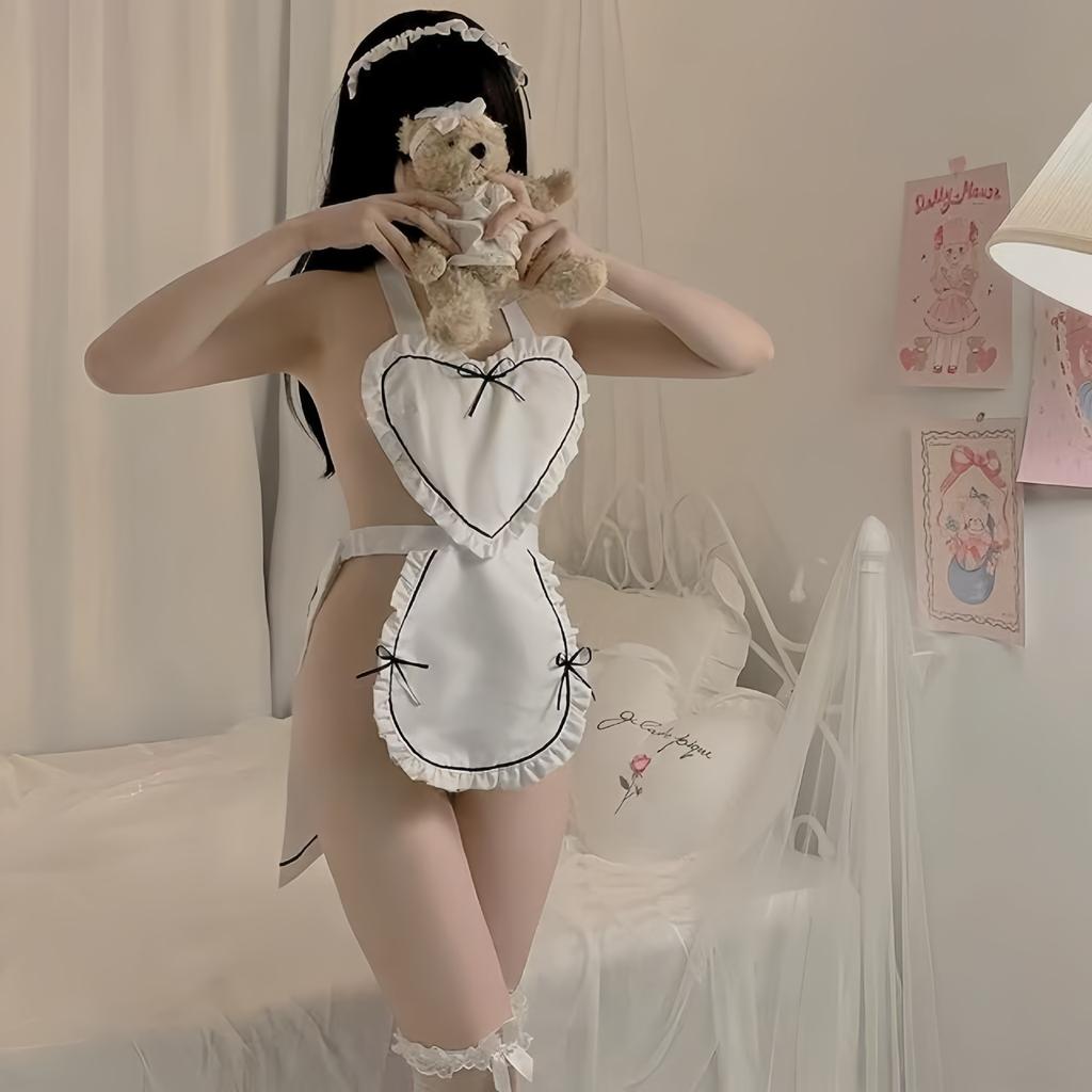 Large Size Cute Maid Sex Clothes Sexy Flirting Couple Fun Clothes Free Open Gear Uniform