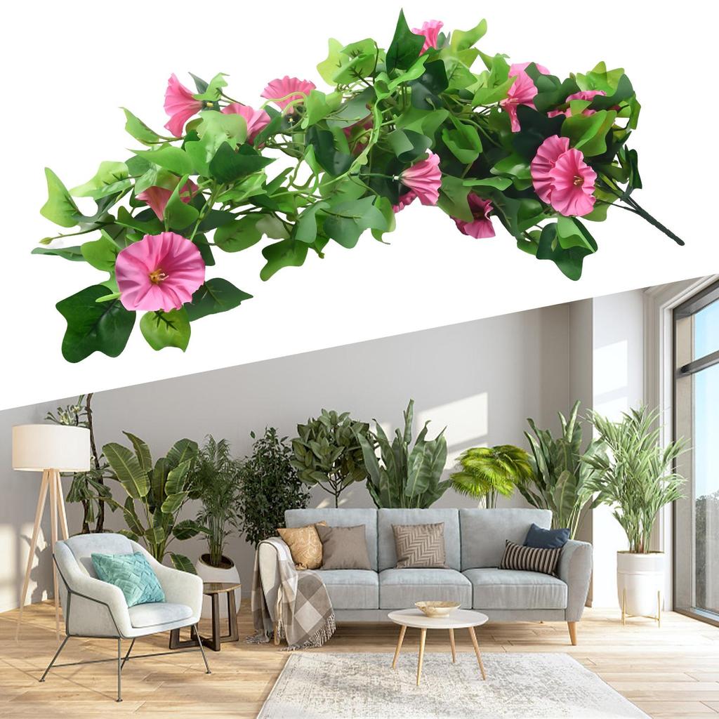 Artificial Hanging Vine DIY Decor Fake Morning Glory