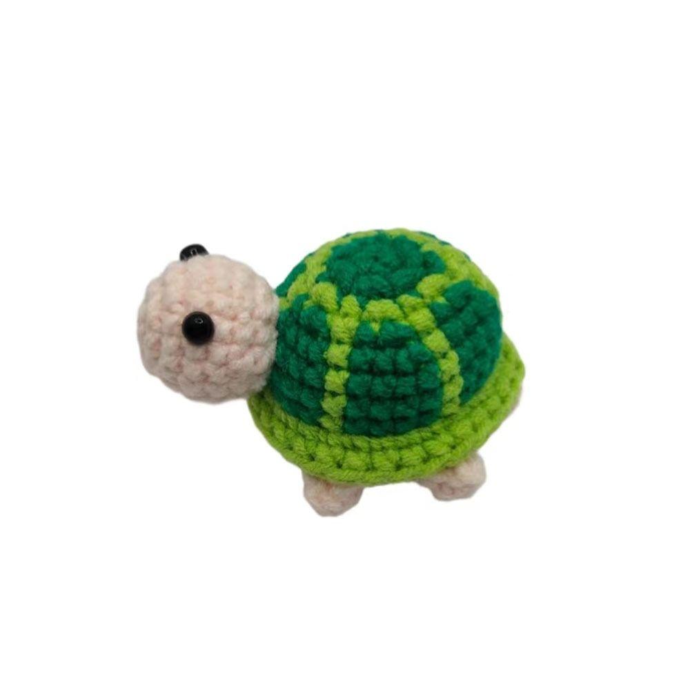 Wool Knitting Little Turtle Keychain Cartoon Tortoise Turtle Doll Pendant Keychain  Kids Toys