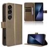 For Sony Xperia 1 VII Leather Wallet Case with Strap Diamond Texture Phone Cover