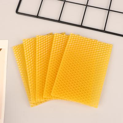 10Pcs Beeswax Sheets Candle Making Craft Diy Kits Honey Candles Bees Wax Honeycomb Beekeeping Foundation Sheets