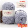 11g Velvet Yarn Plush Yarn For DIY Hand Knitting Crochet Crafts Bag Hat Doll Sweater Wool Soft Thin Colorful Coral Chenille Yarn