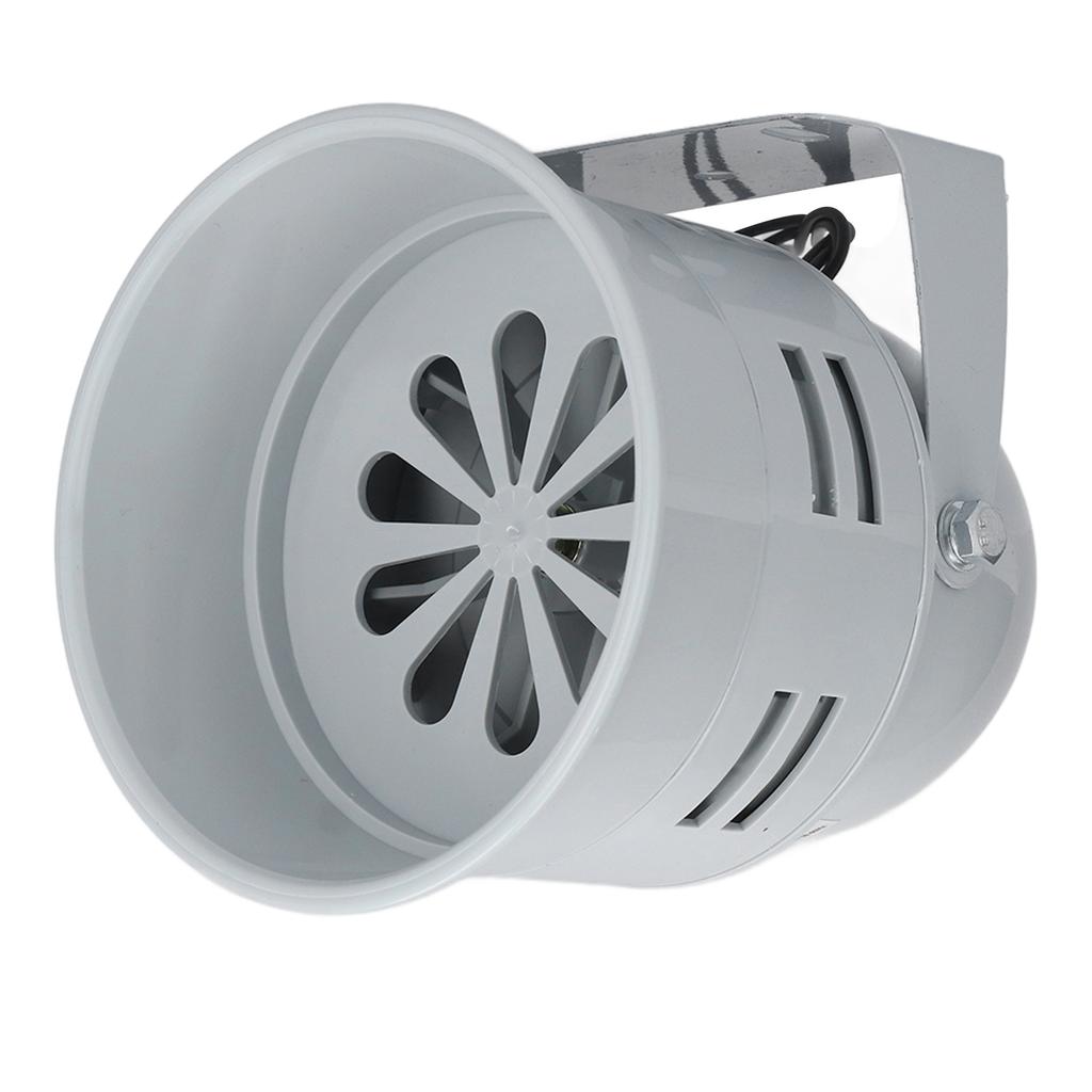 Plastic Motor Alarm High Sound Adjustable Base Install Easily High Strength Vintage Siren Horn for Schools AC 200‑240V
