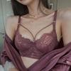 Sexy Ultra-thin Lace Push Up Bra Set Classic Hollow Bandage Women Underwear Transparent Intimates Plus Size Bra and Panties Set