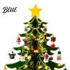 Mini Xmas Tabletop Decor with Lights Wooden Christmas Tree Advent Calendar 2026 24-Day Interactive Gift for Kids Ornaments Countdown Holiday
