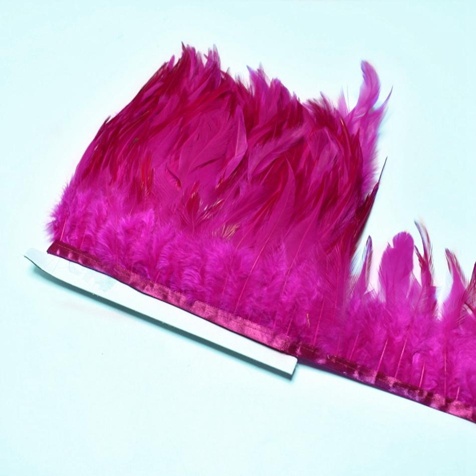 10Meters Natural  Feathers Trim Ribbon Sewing Clothes Handwork Feathers Party Wedding Plumas Crafts DIY Decoration 10-15cm