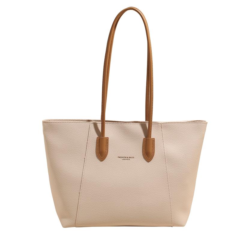 

Fashiable High-capacity Ladies Shoulder Bags PU Leather Large Bucket Purse Women Crossbody Handbag Office Work Tote Bag wallet бежевый
