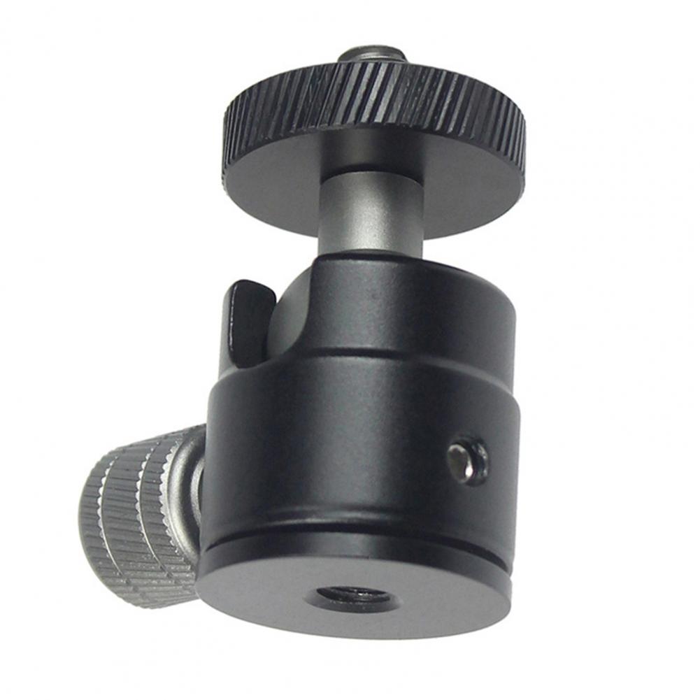 Mini Ball Head for GoPro for Osmo 360° Rotatable Aluminum Alloy 1/4 Screw LED Video Light Phone DSLR Camera Monopod Tripod Head