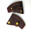 PU Leather Axes Cover with Button Clip, Hatchets Sleeve Leather Axes Head Cover Waist Mounted Hatchets Cover Axes Sheath