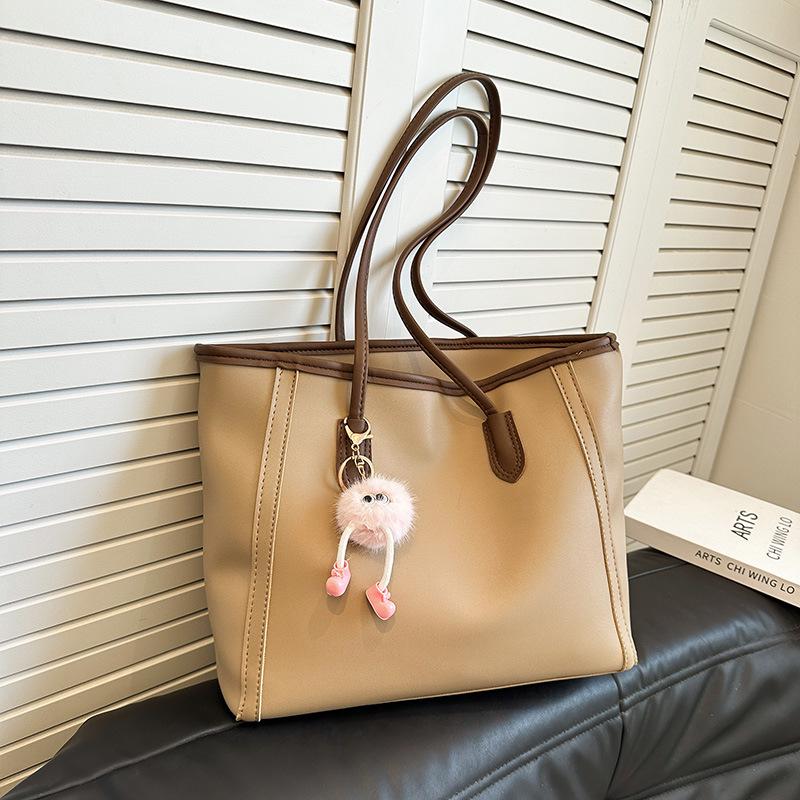 

Атмосферная сумка-тоут для通勤: Универсальная женская сумка-тоут на плечо и через плечо в корейском стиле, осень/зима 2025