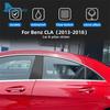 Sticker Trim Montante Centrale B Finestra Porta Per Mercedes-Benz CLA C117 2013 2014 2015 2016 2017 2018 Nero Lucido Fibra di Carbonio.