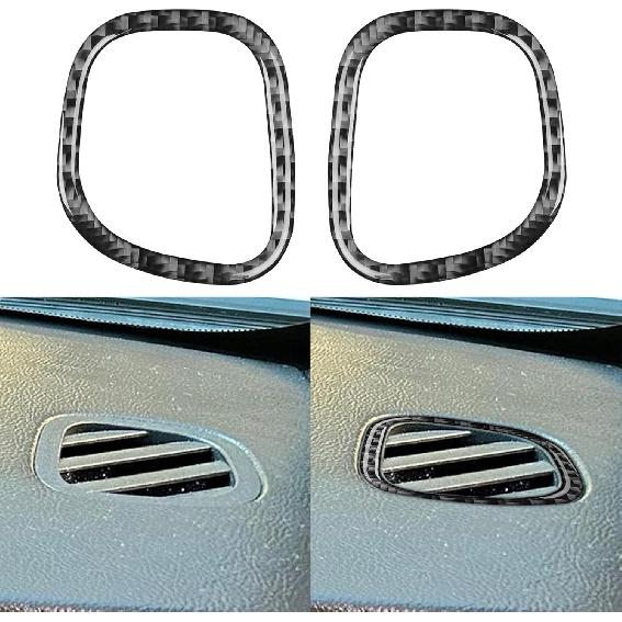 Real Carbon Fiber Compatible with Ford Taurus SEL/Limited/SE/SHO 2013-2019 2014 2015 2016 2017 2018 Accessories Car Door Lock Decoration Trim Cover