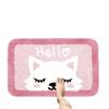 Cartoon Imitation Cashmere Floor Mat Bathroom Absorbent Toilet Door Entry Non-slip Mat Bedroom Carpet Door Mat Floor Mat Household