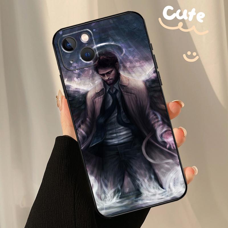 Supernatural Castiel Angel Case For iPhone 13 12 11 14 15 16 Pro Max XR XS X Plus  12 13 Mini Bumper Cover Capa