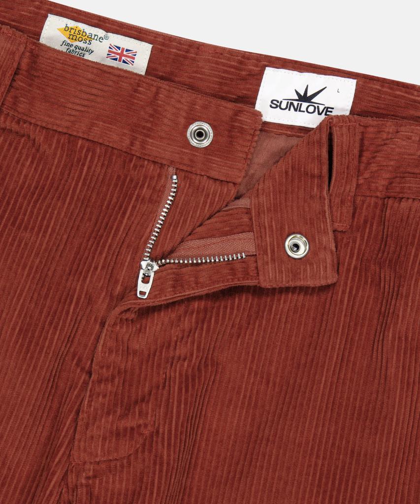 Sun Love Brisbane Moss® Cord Right Chino Pants Rust