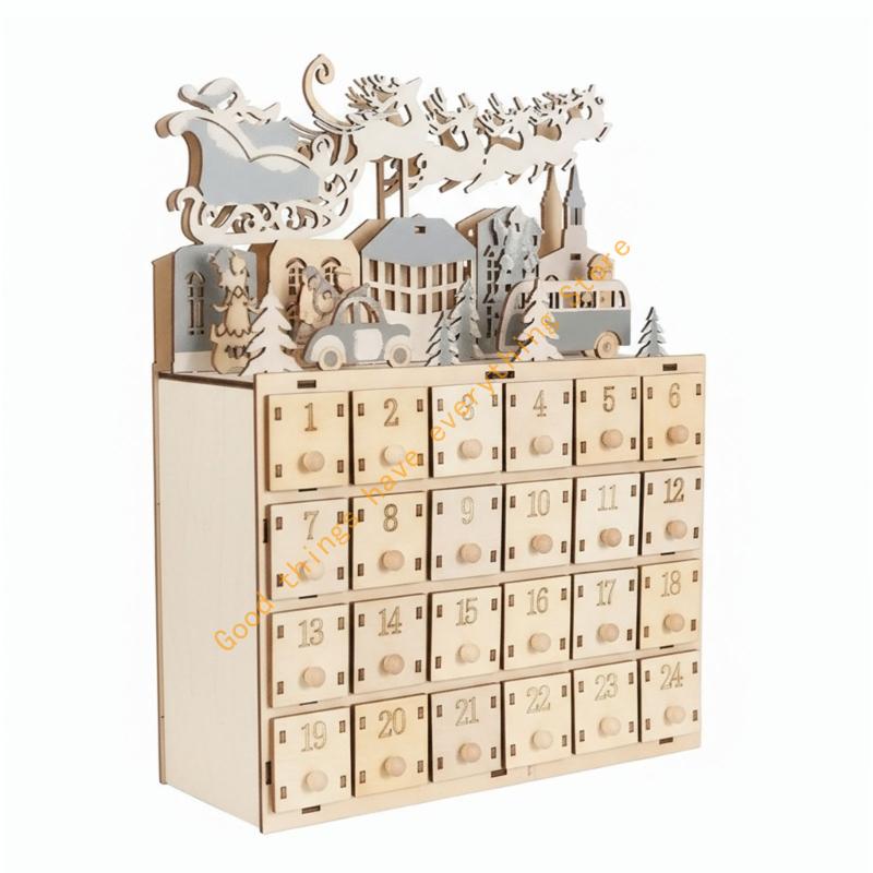 

Modern Wooden Advents Calendar With Hiddens Compartments For Holiday Season Excitement 55KF China Mainland