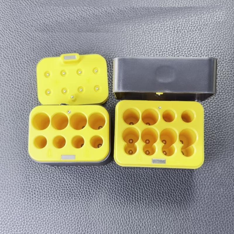 

1 шт. Быстрая зарядка с автоматическим отключением Органайзер для хранения Универсальный 8-слотовый умный зарядный кейс для батареек AA AAA