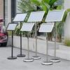 A2 A3 A4 Billboard Adjustable Poster Stand Sign Display Board Poster Stand Sign Holder Hotel Restaurant Stainless Steel Stand
