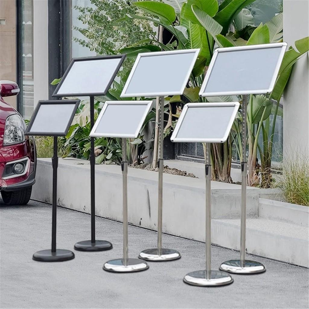 A2 A3 A4 Billboard Adjustable Poster Stand Sign Display Board Poster Stand Sign Holder Hotel Restaurant Stainless Steel Stand