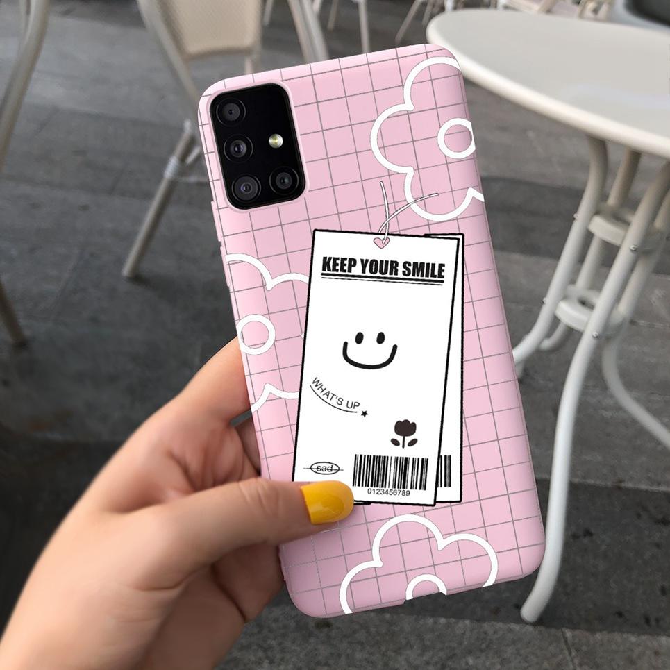 Soft Cover For Samsung Galaxy M51 M31 M21 Shockproof Protection Cases Shell Samsung M21 M31 M 51 Candy Matte Cute Bumper Etui