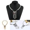 Retro Alloy Geometric Choker Necklace With Dazzling Zirconia For Men And Women