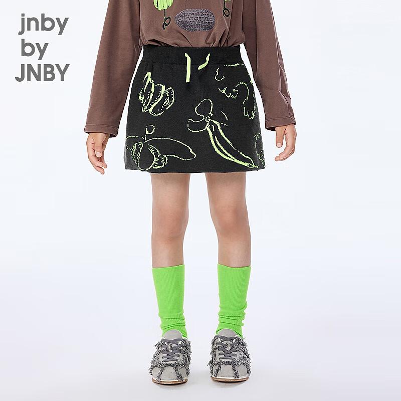 JNBY Girls Autumn A-Line Waist Skirt 100cm чёрный