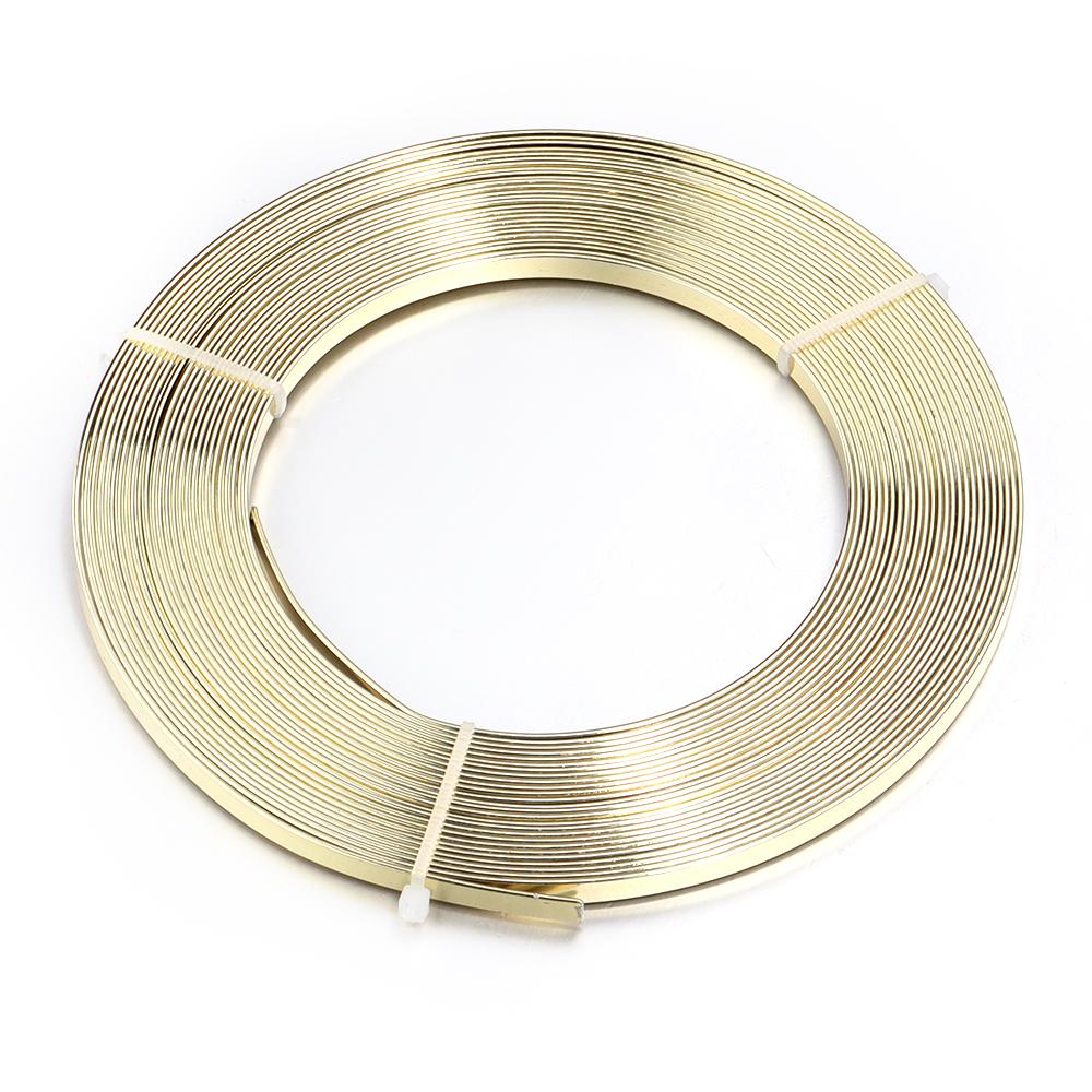 

Apx 10Meters/roll Wide Flat Jewelry Craft Aluminum Wire for Handmade Jewelry Making Finding Accessories Gem Charms Wrap