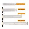 Stainless Steel Multifunctional Ruler for Woodworking: Hole, Wire Passing, Marking, and Scale with Backstop.