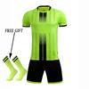 Boys Football Jersey Tracksuit Child Soccer Sports Uniforms Kids Play Ball Sportswear Kits Vest Children's Football Suit Socks 1