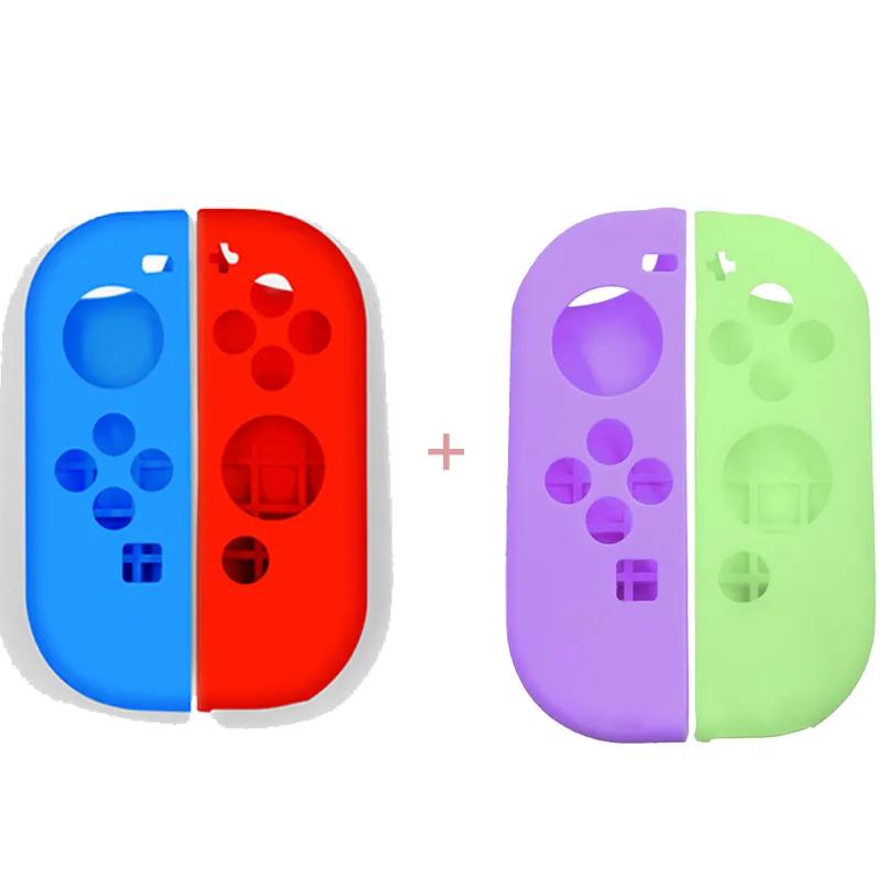 Für Switch Controller Hülle Für NS Joycon Hülle Skin Ersatz Griff Silikon Hülle Mit Daumen Griff Für Nintendo Switch