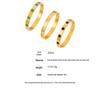Elegant Gold-Plated Titanium Steel Bracelet with White Shell Flower and Geometric Acrylic Inlay